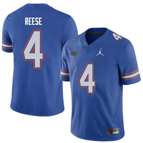 Jordan Brand Men #4 David Reese Florida Gators College Football Jerseys Sale-Royal